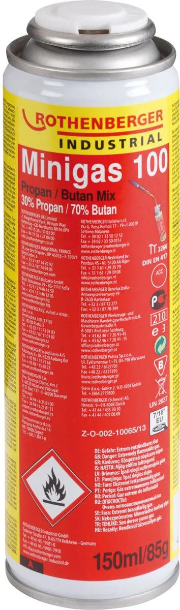 Rothenberger Minigas 100 Gasvulling