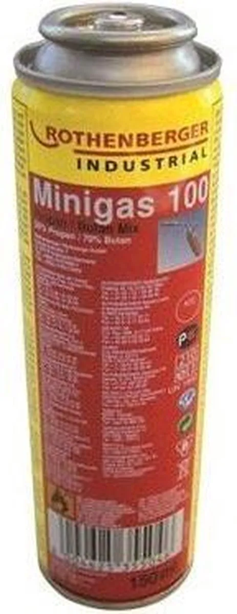 Rothenberger Minigas 100 Gasvulling - Geel/Rood