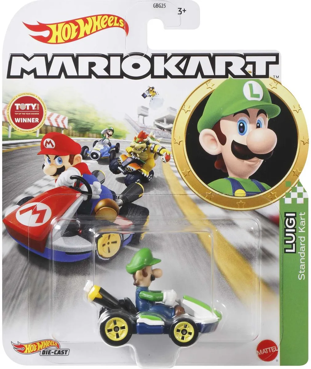 Hot Wheels Luigi Standard Kart 123456 - Multi