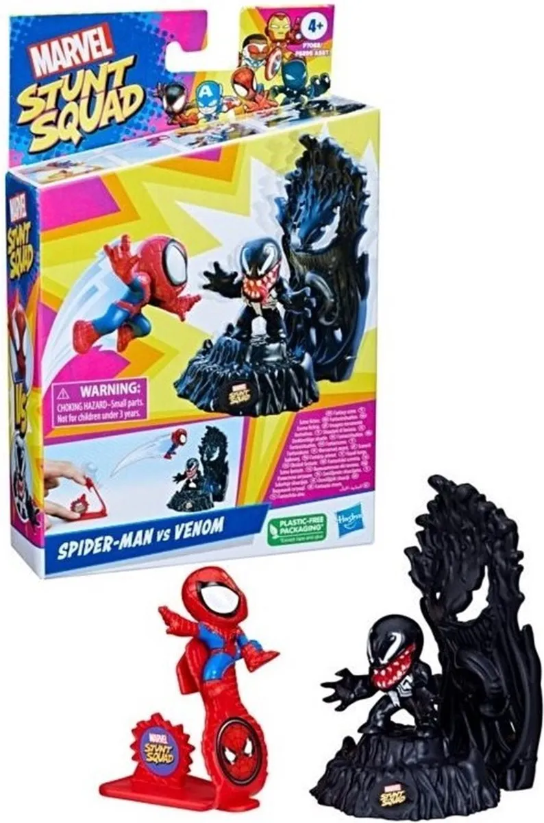 Marvel Stunt Squad Spiderman VS Venom Speelset - Divers