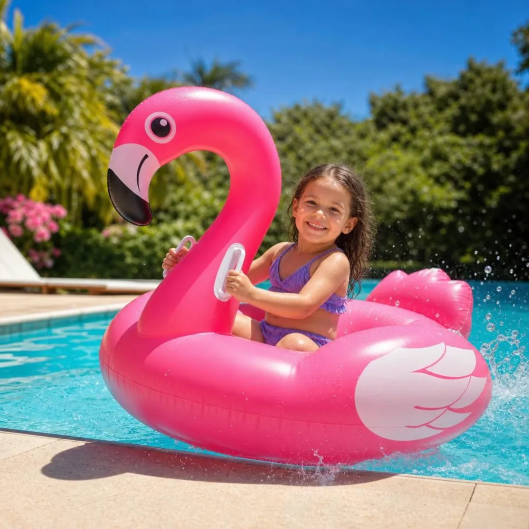 Bestway Opblaasbare Flamingo Ligstoel - Roze 138x107cm