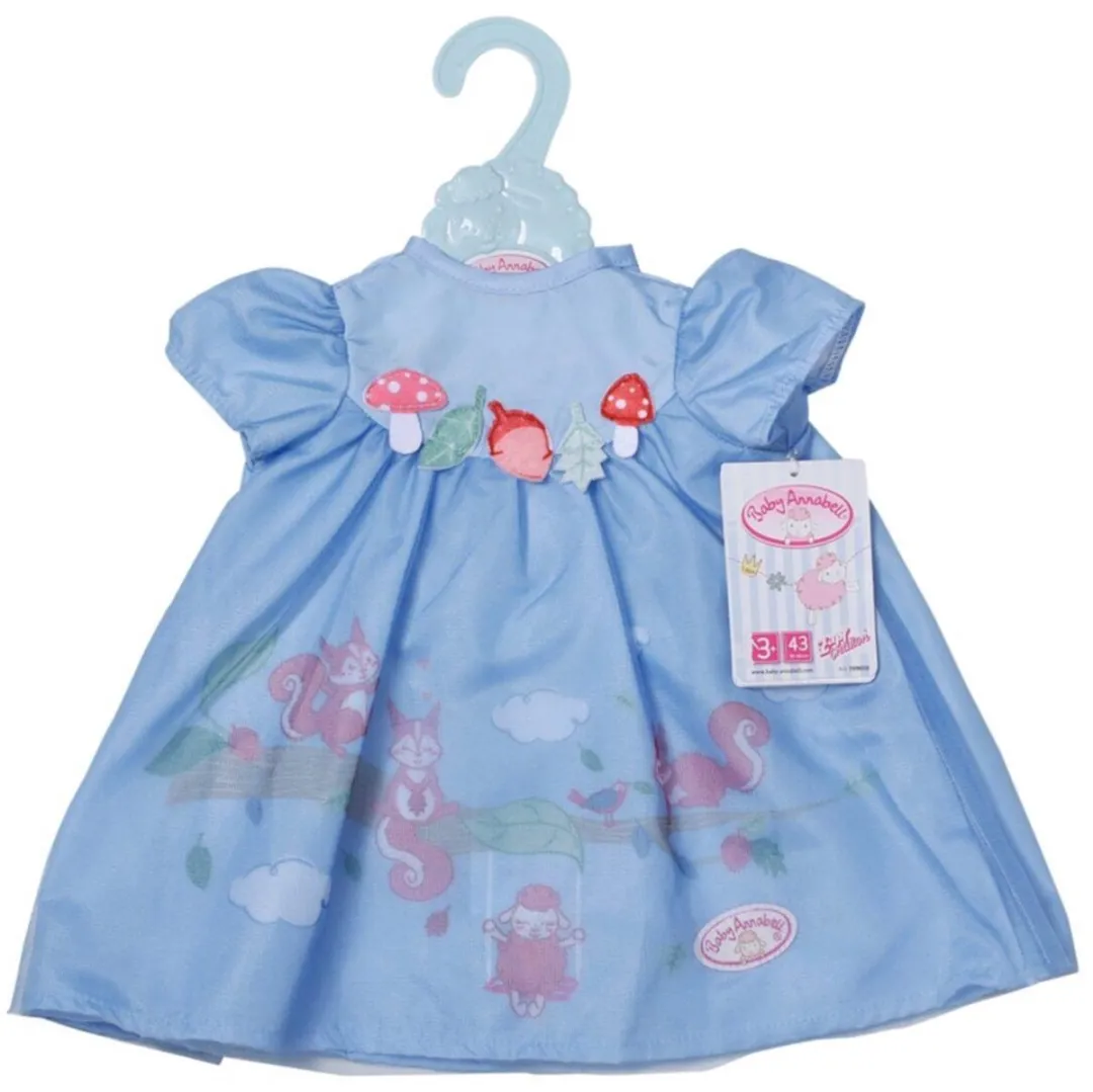 Baby Annabell Jurkje Eekhoorns Blauw 43cm