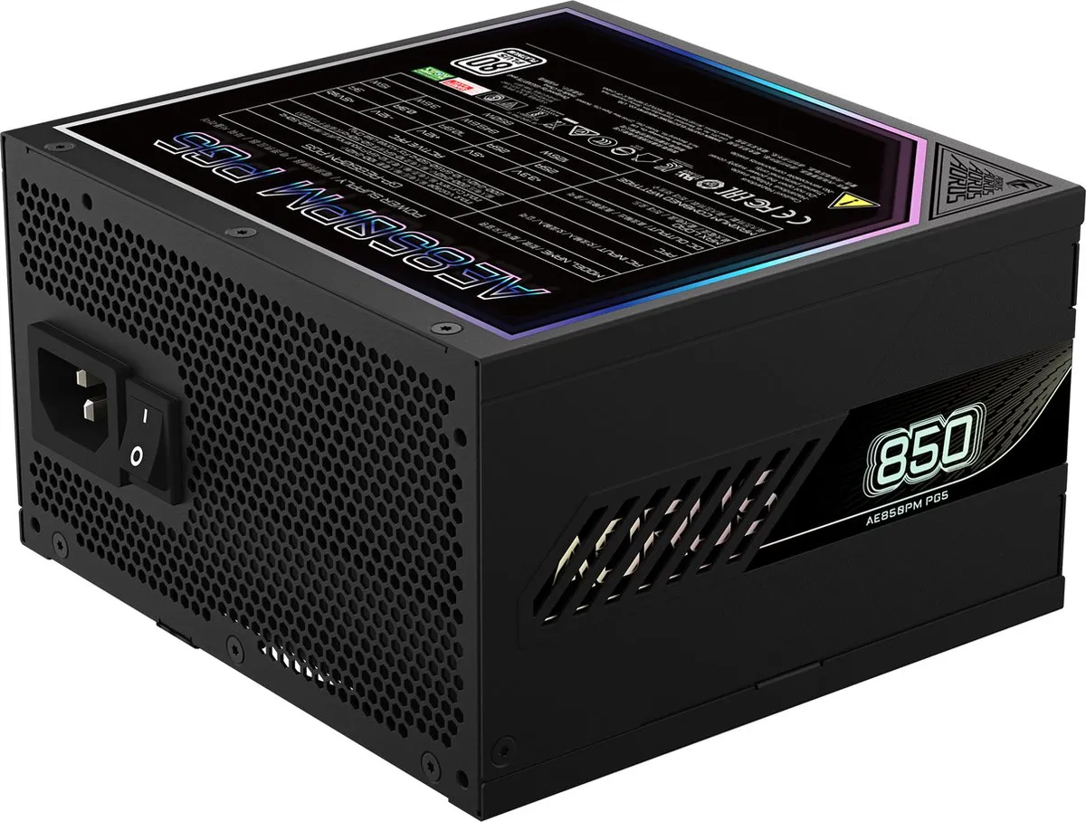 Gigabyte GP-AE850PM PG5 Voeding - 850W Zwart