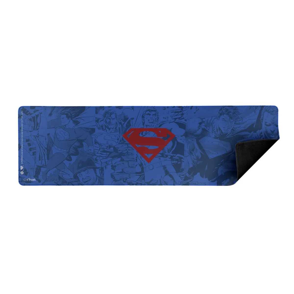 Trust GXT 759SM Superman XXL Gaming Muismat 930x300mm - Superman Blauw