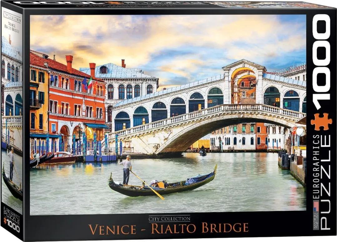 Eurographics Rialtobrug in Venetië Legpuzzel 1000 Stuks