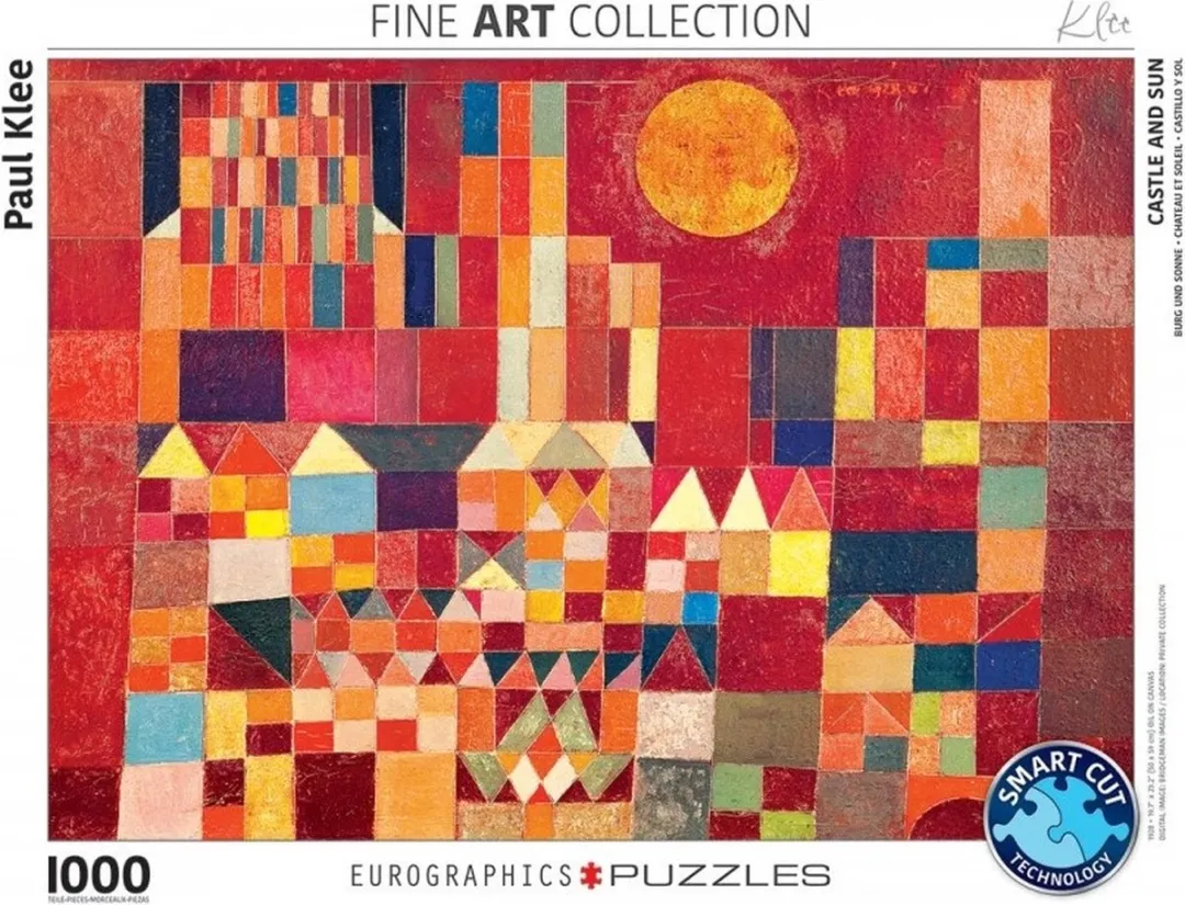 Eurographics Burcht en Zon Paul Klee Fine Art Legpuzzel 1000 Stuks - Meerkleurig