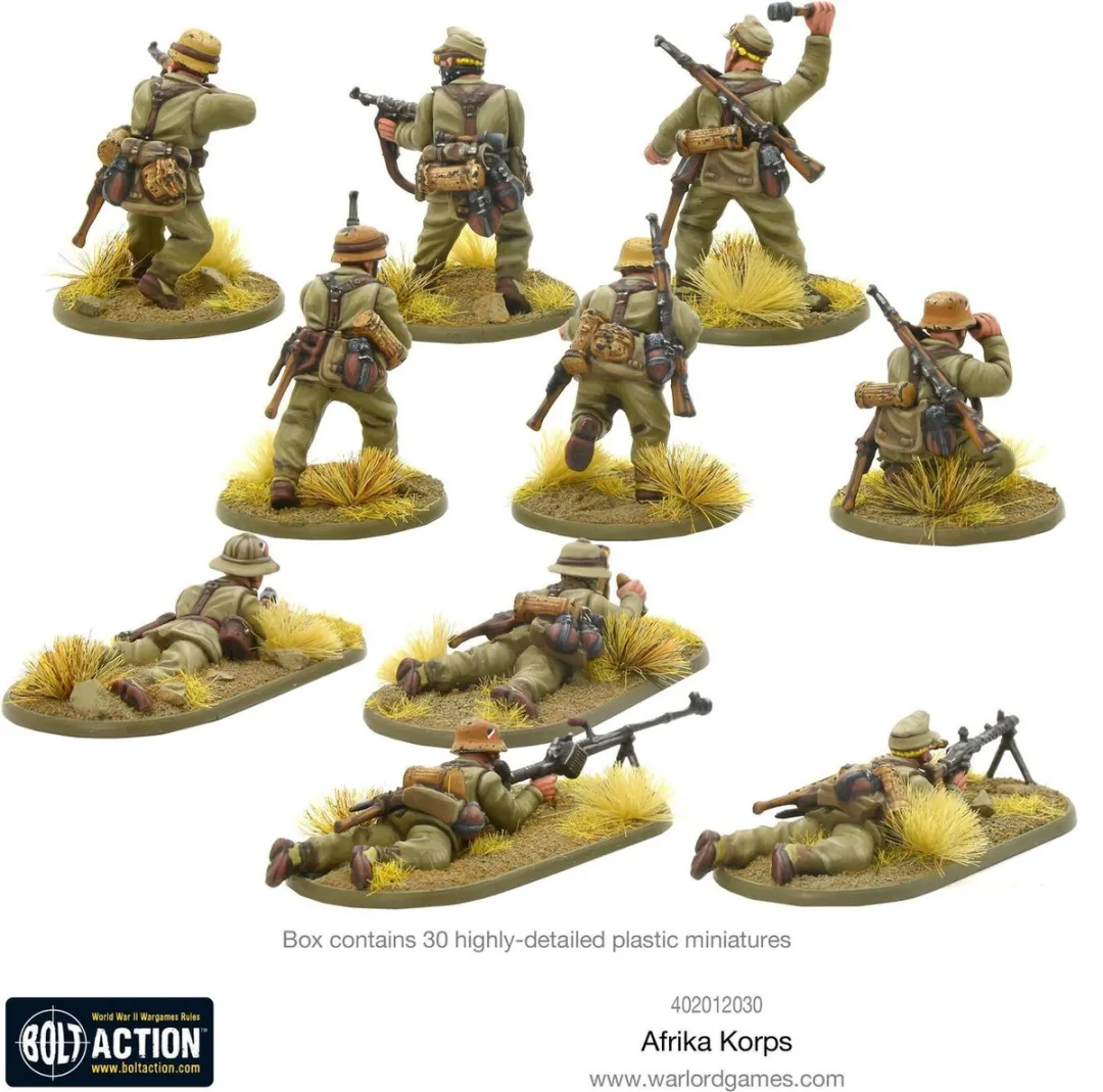 Warlord Games Afrika Korps - 30 Onderdelen