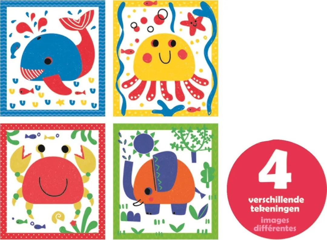 Jumbo Dessineo Dieren Leren Schilderen 18627 - Multicolor