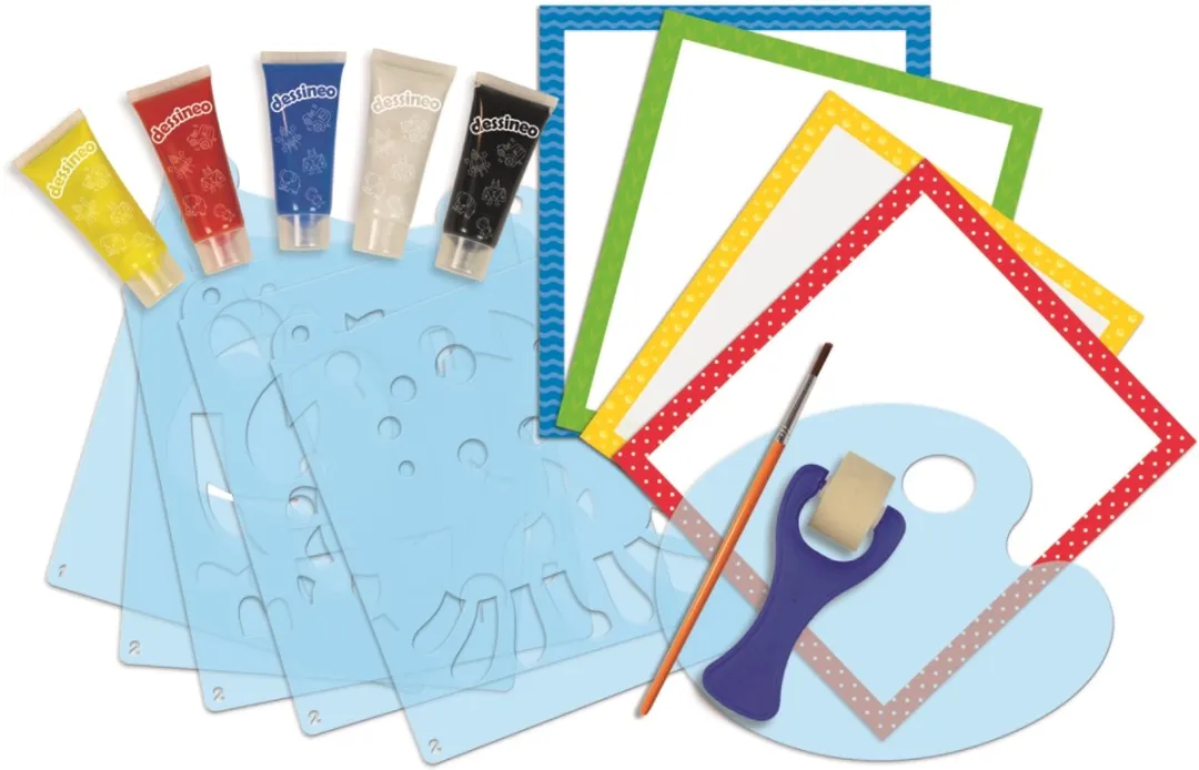 Jumbo Dessineo Dieren Leren Schilderen 18627 - Multicolor