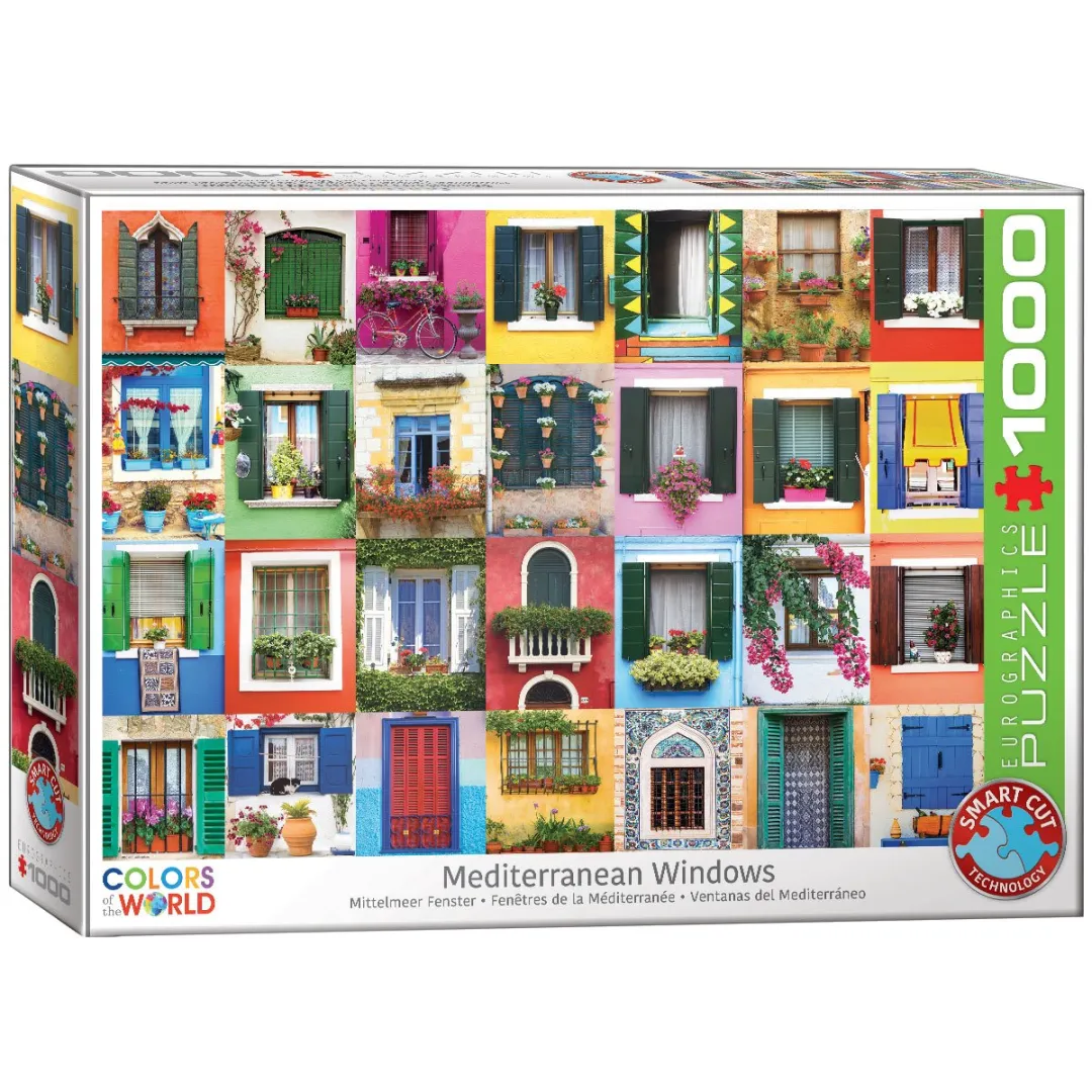 Eurographics Mediterrane Ramen Legpuzzel 1000 Stuks
