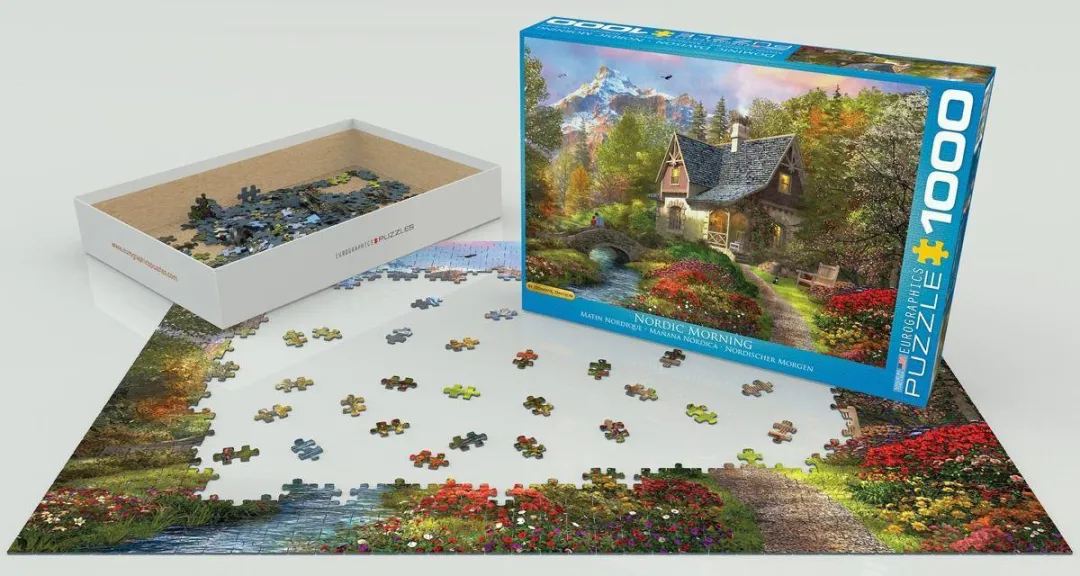 Eurographics Noorse Ochtend Dominic Davison Legpuzzel 1000 Stuks - Meerkleurig