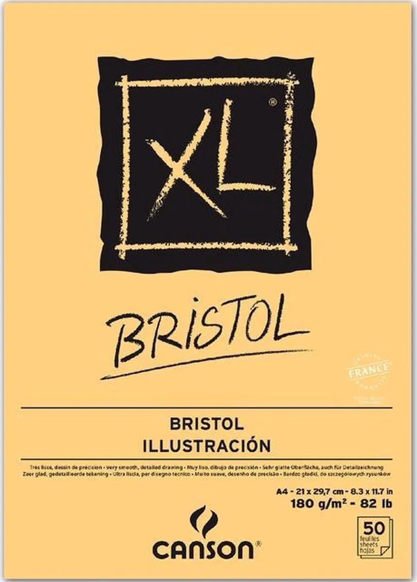 TEKENBLOK CANSON XL BRISTOL A4 50V 180GR