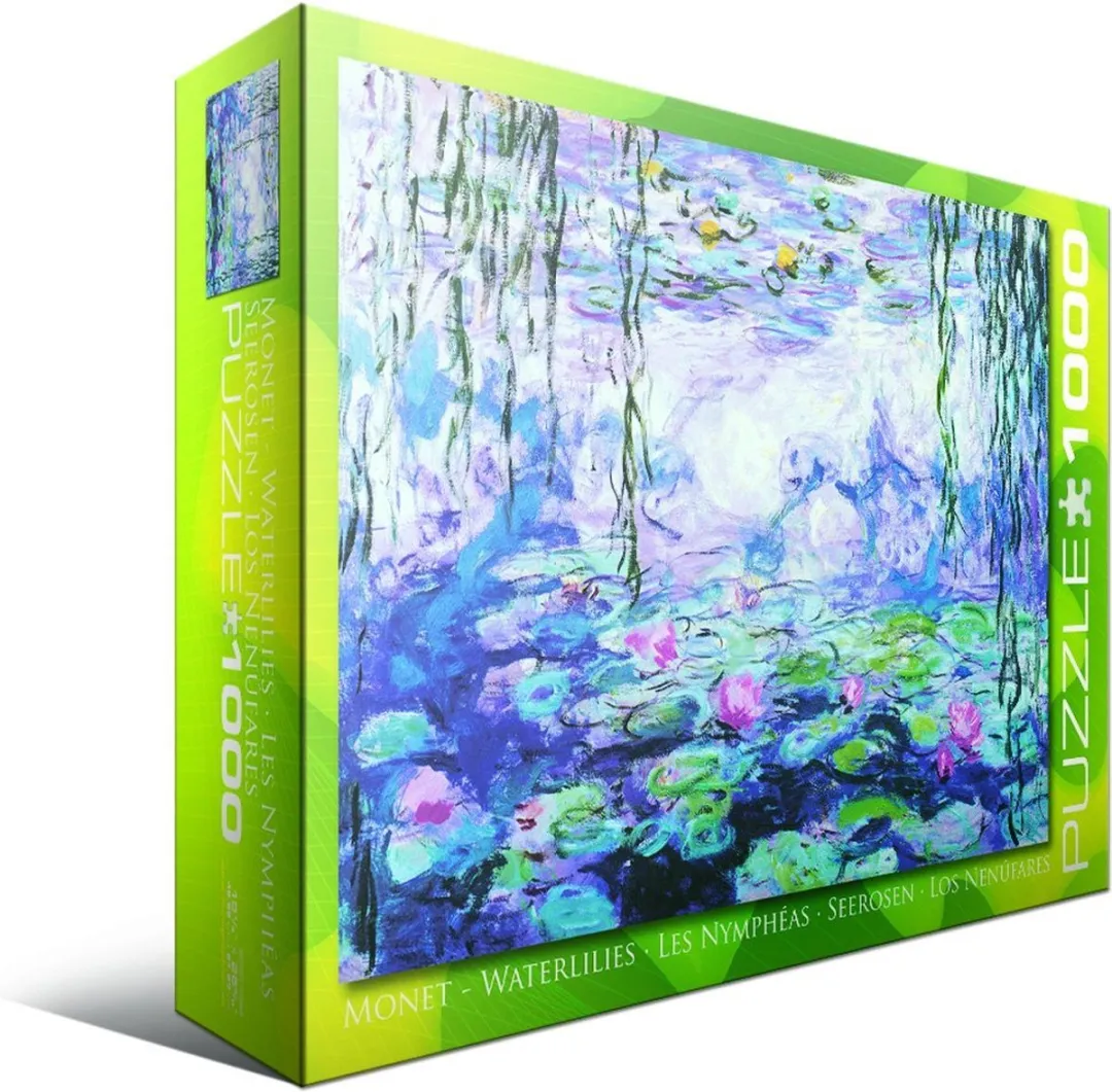 Eurographics Waterlelies Weerkaatsing van de Wilg Monet Legpuzzel 1000 Stuks - Fine Art