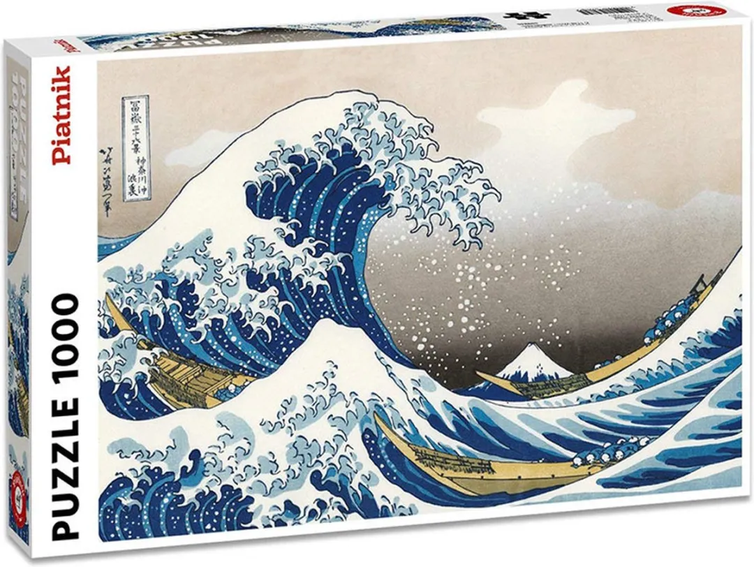 Piatnik Hokusai De Golf Puzzel 1000 Stuks - 50x70cm - Meerkleurig