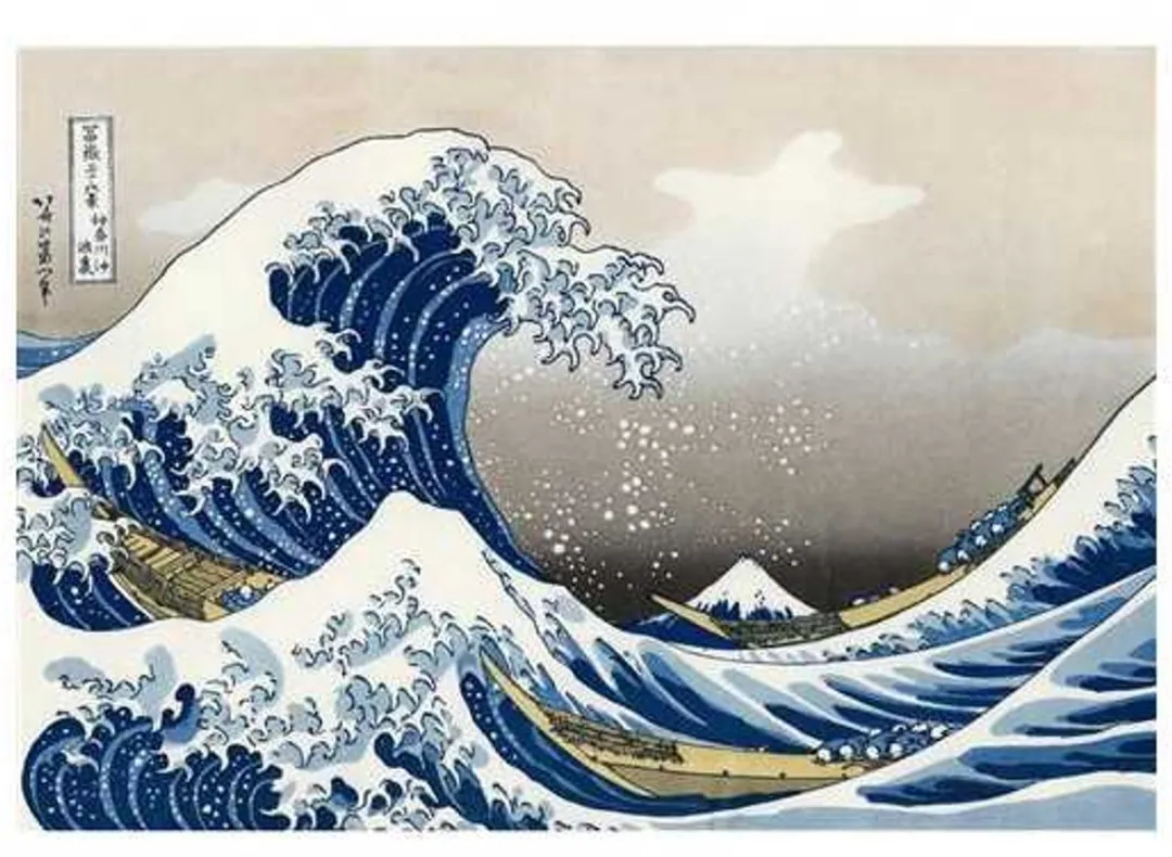 Piatnik Hokusai De Golf Puzzel 1000 Stuks - 50x70cm - Meerkleurig