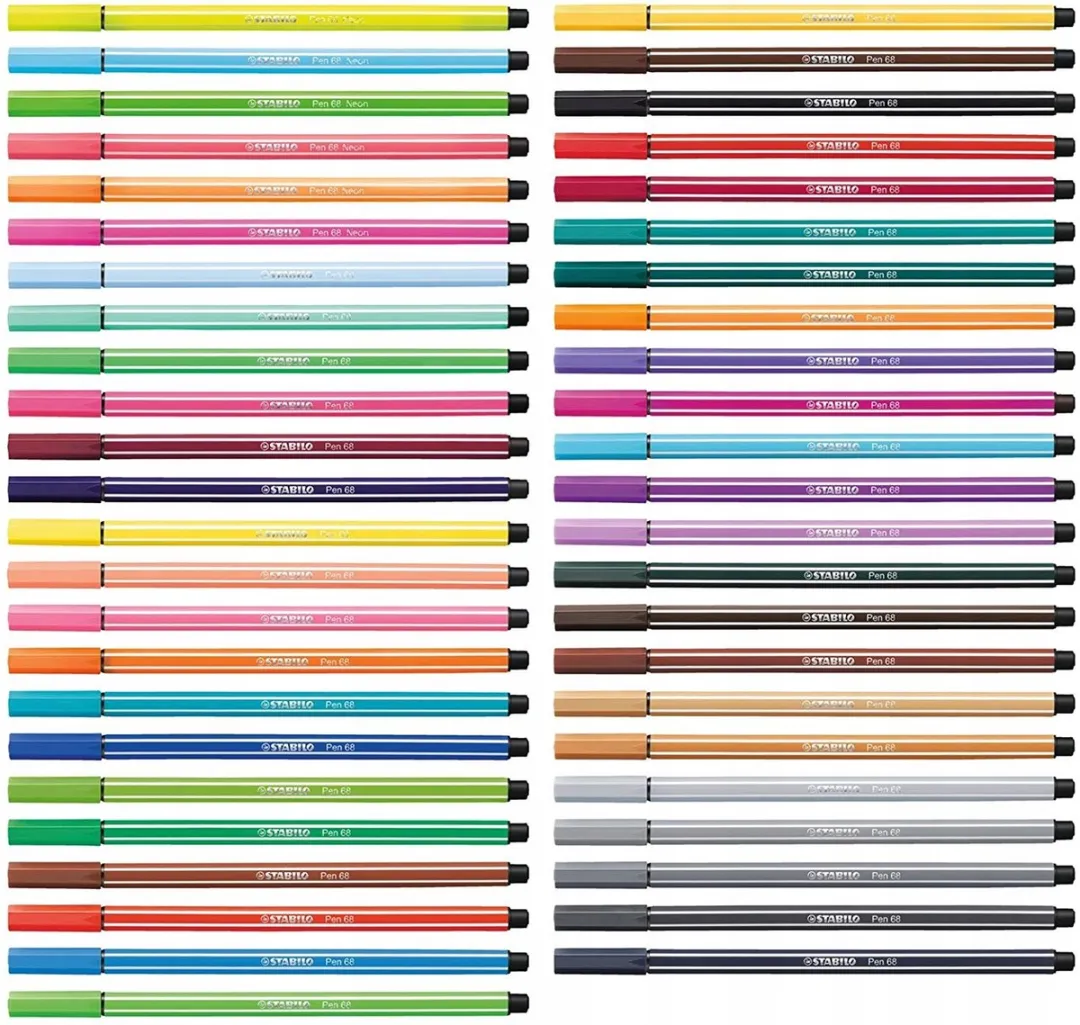 STABILO Pen 68 Markers - 24 Stuks Multicolor