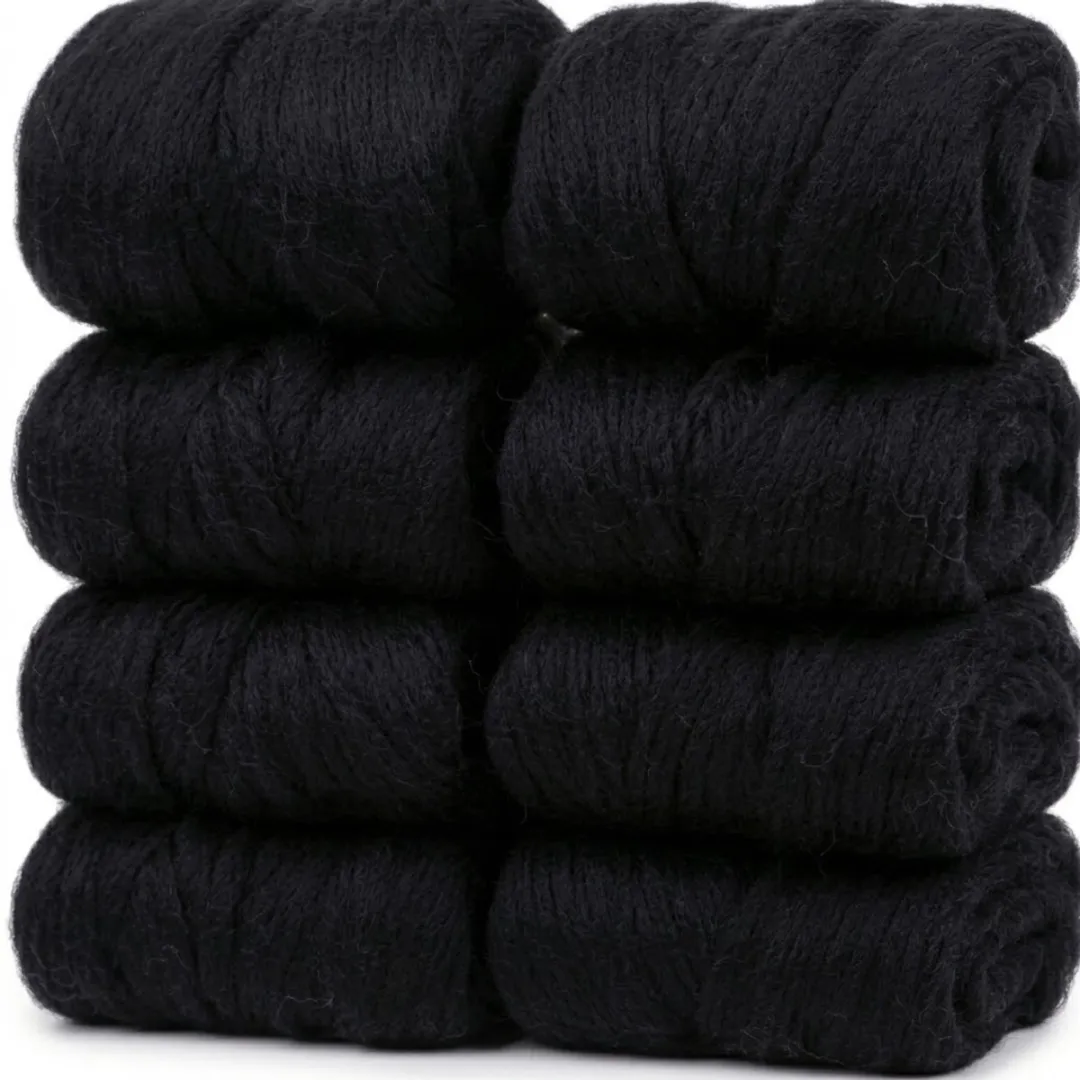 NuveX Zwart Viltwol Set 8 Stuks