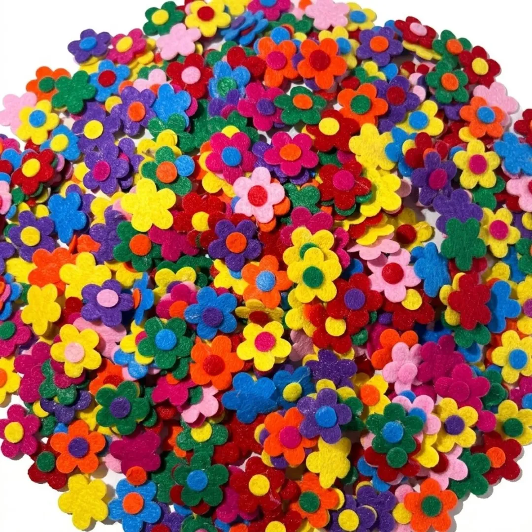 NUVEX Vilt Bloemen Knutselset 100 Stuks