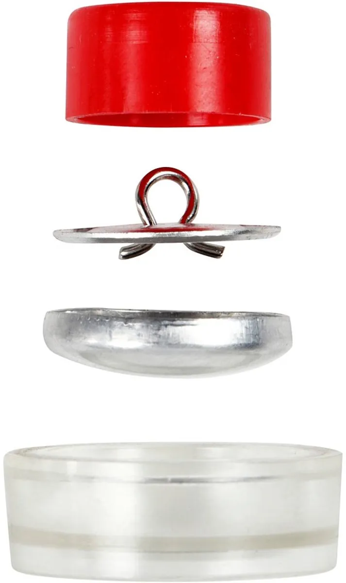 Creativ Company Creotime Knopenset 22mm - 12 Stuks - Grijs