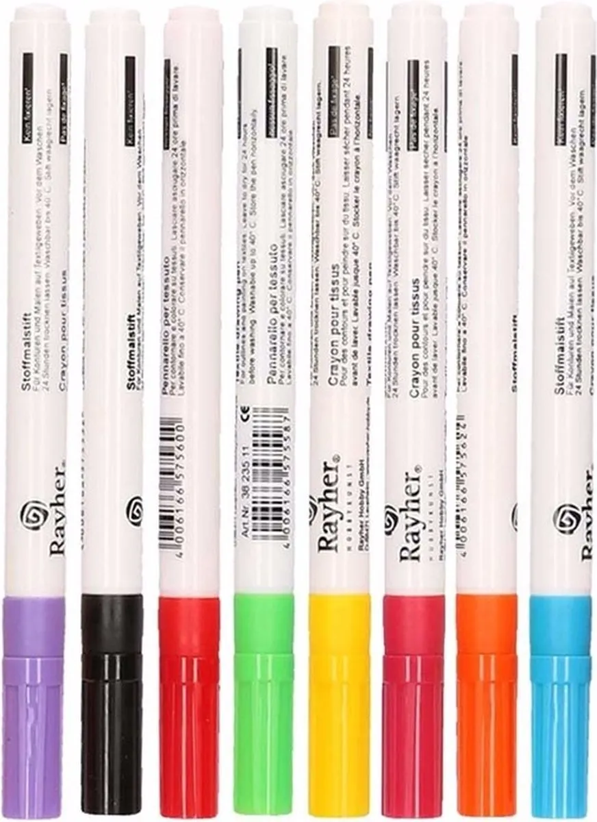 Rayher Hobby Textielstift Fijn - Groen - 2 Stuks