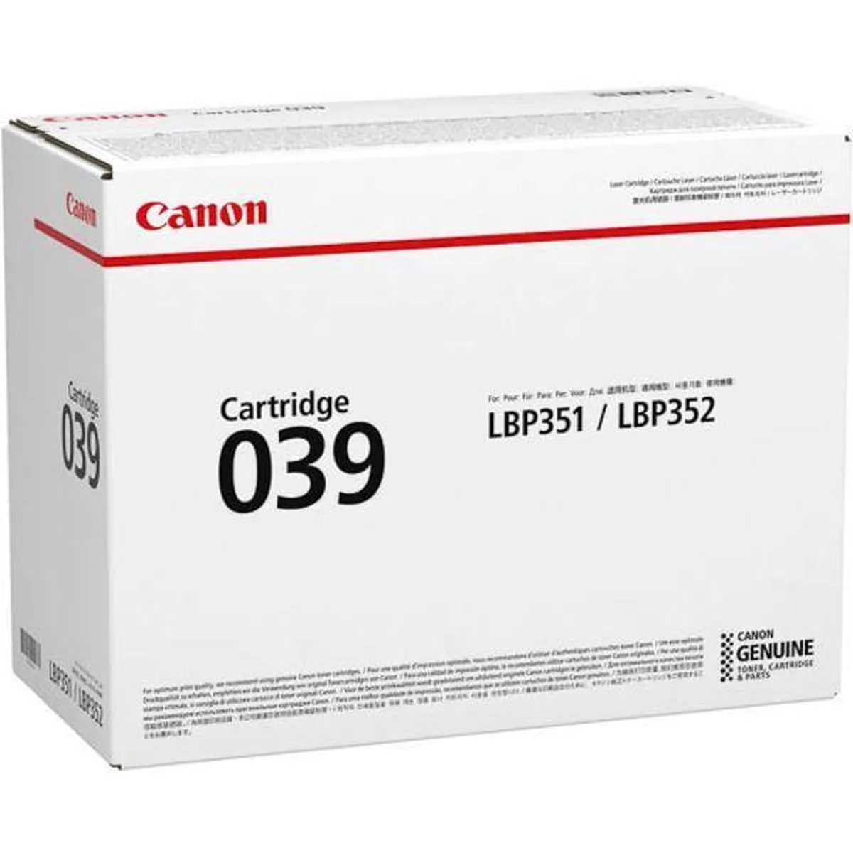 Canon 039BK 0287C001 Toner - Zwart