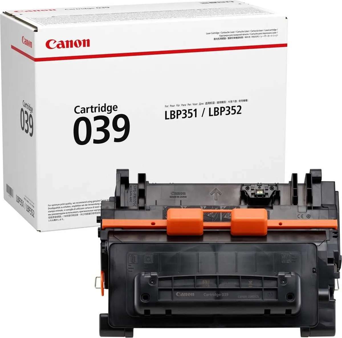 Canon 039BK 0287C001 Toner - Zwart