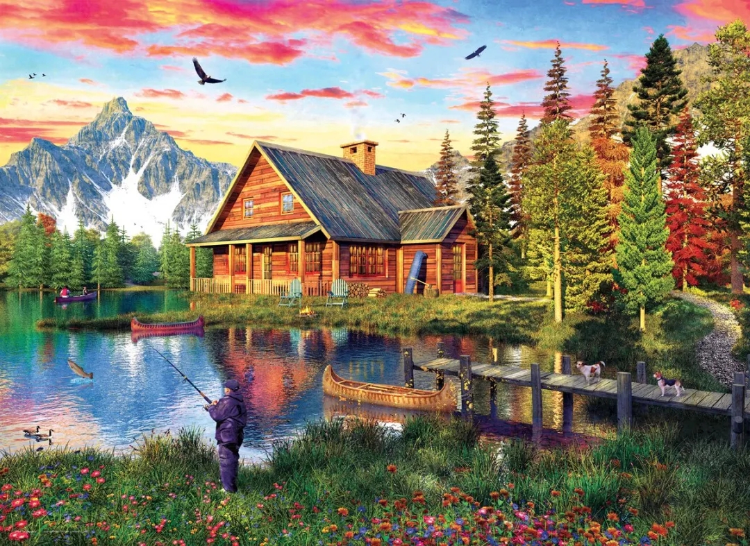 Eurographics De vissershut Dominic Davison Legpuzzel 1000 Stuks - 68x48cm
