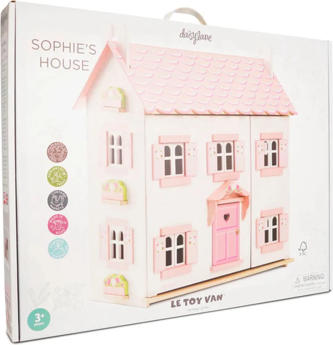 Letoyvan Sophie's Huis Poppenhuispop Roze/Wit