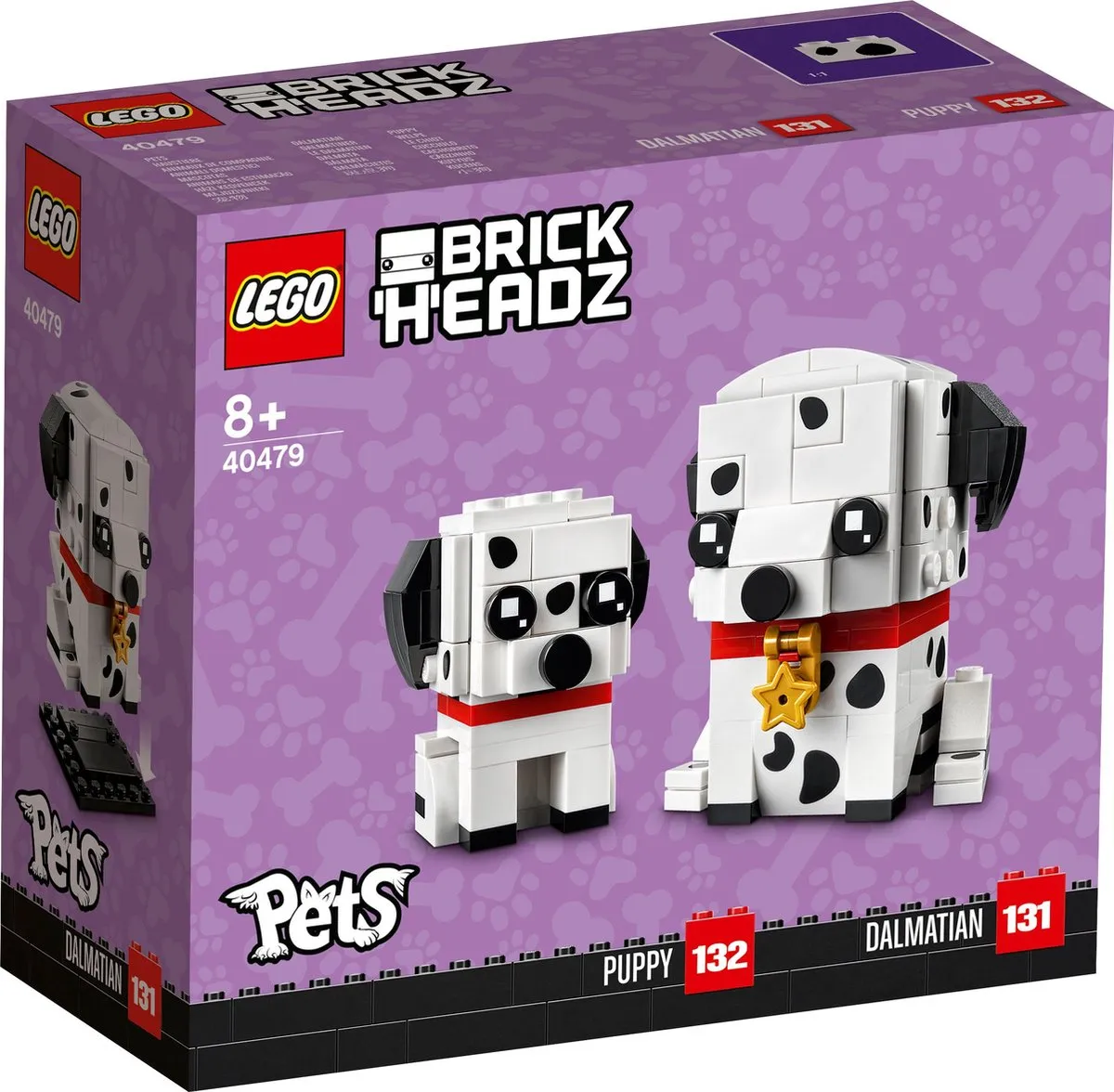 LEGO Brickheadz 40479 Dalmatiër - 263 Stukken - Zwart/Wit - afbeelding 5 van 6