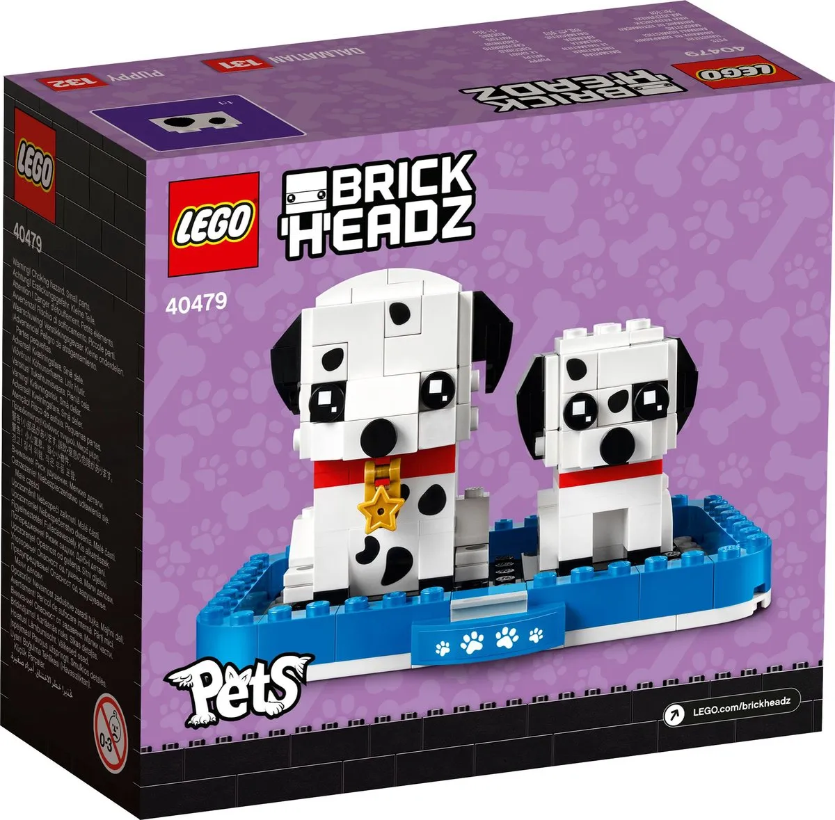 LEGO Brickheadz 40479 Dalmatiër - 263 Stukken - Zwart/Wit - afbeelding 6 van 6