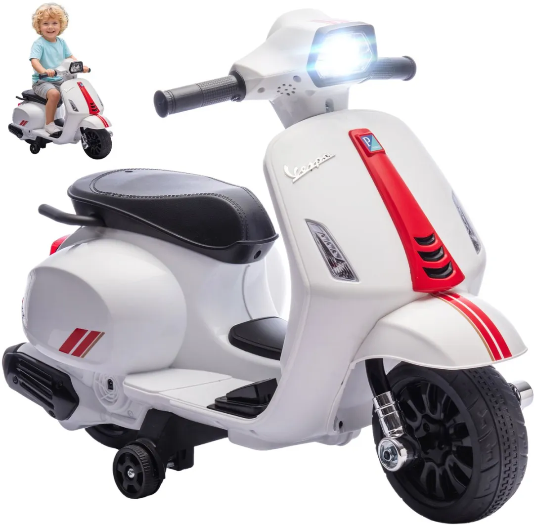 ECTEATOY Elektrische Retro Kinderscooter 6V