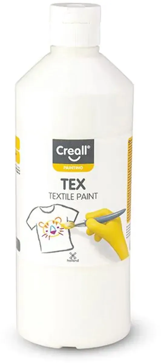 Creall Tex Stoffenverf Wit 250ml - Machinewasbaar - afbeelding 6 van 6