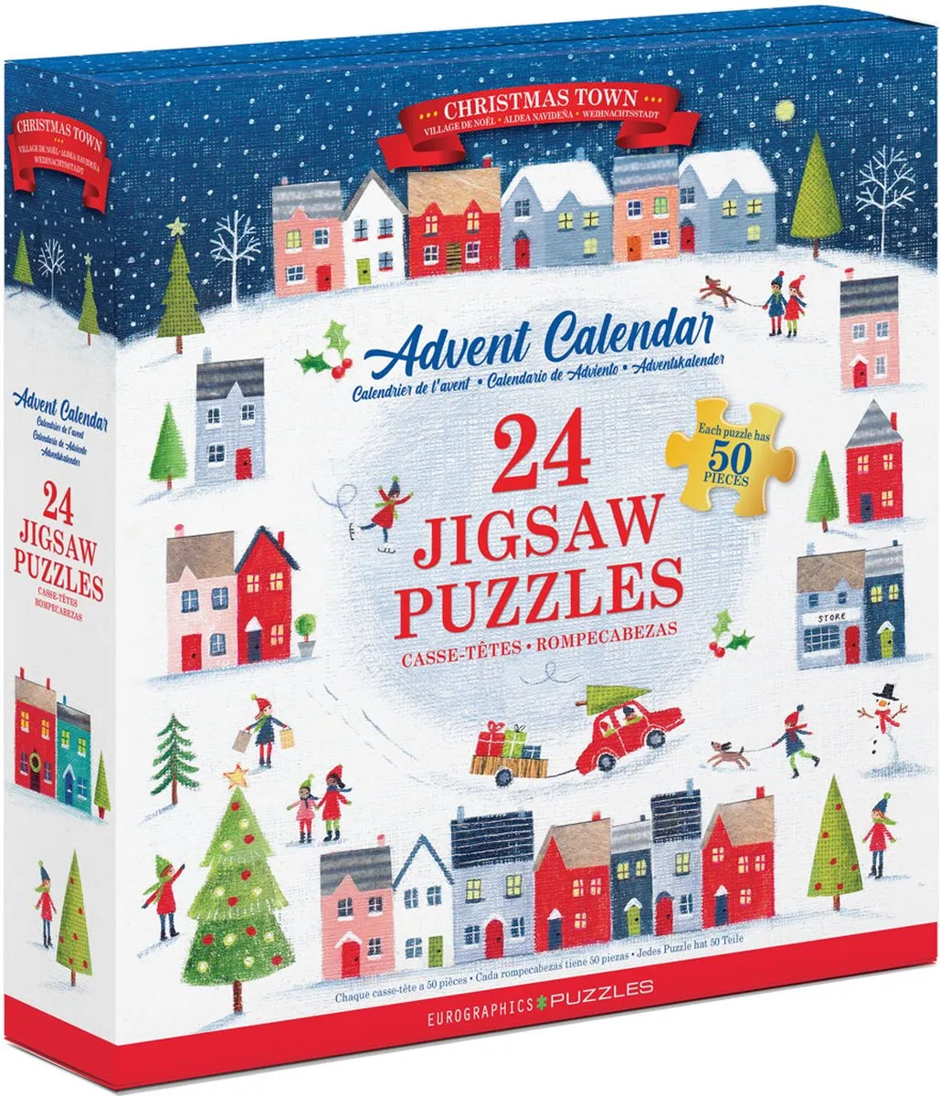 Eurographics Adventskalender Christmas Town 24x50 Stuks