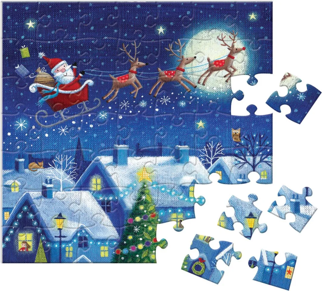 Eurographics Adventskalender Christmas Town 24x50 Stuks - eu9924-5805