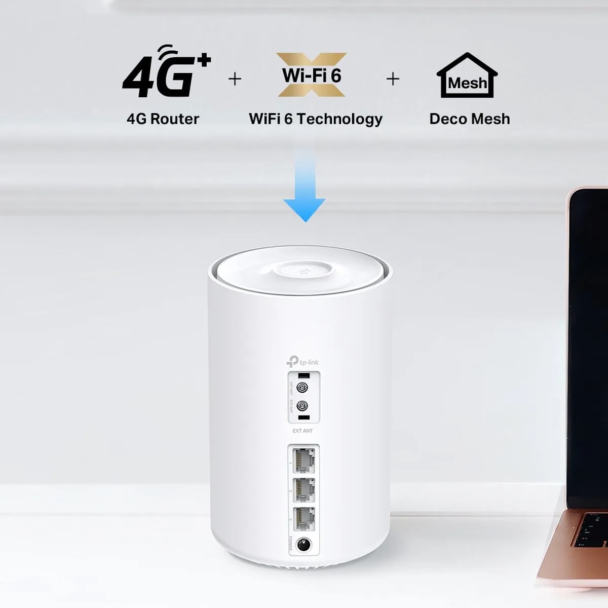 TP-Link Deco X50-4G Mesh WiFi Systeem - 2600 Mbps - Wit