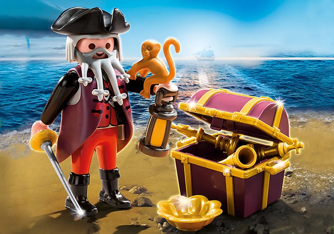 Playmobil Piraat met Schatkist 20347197 - Multicolor
