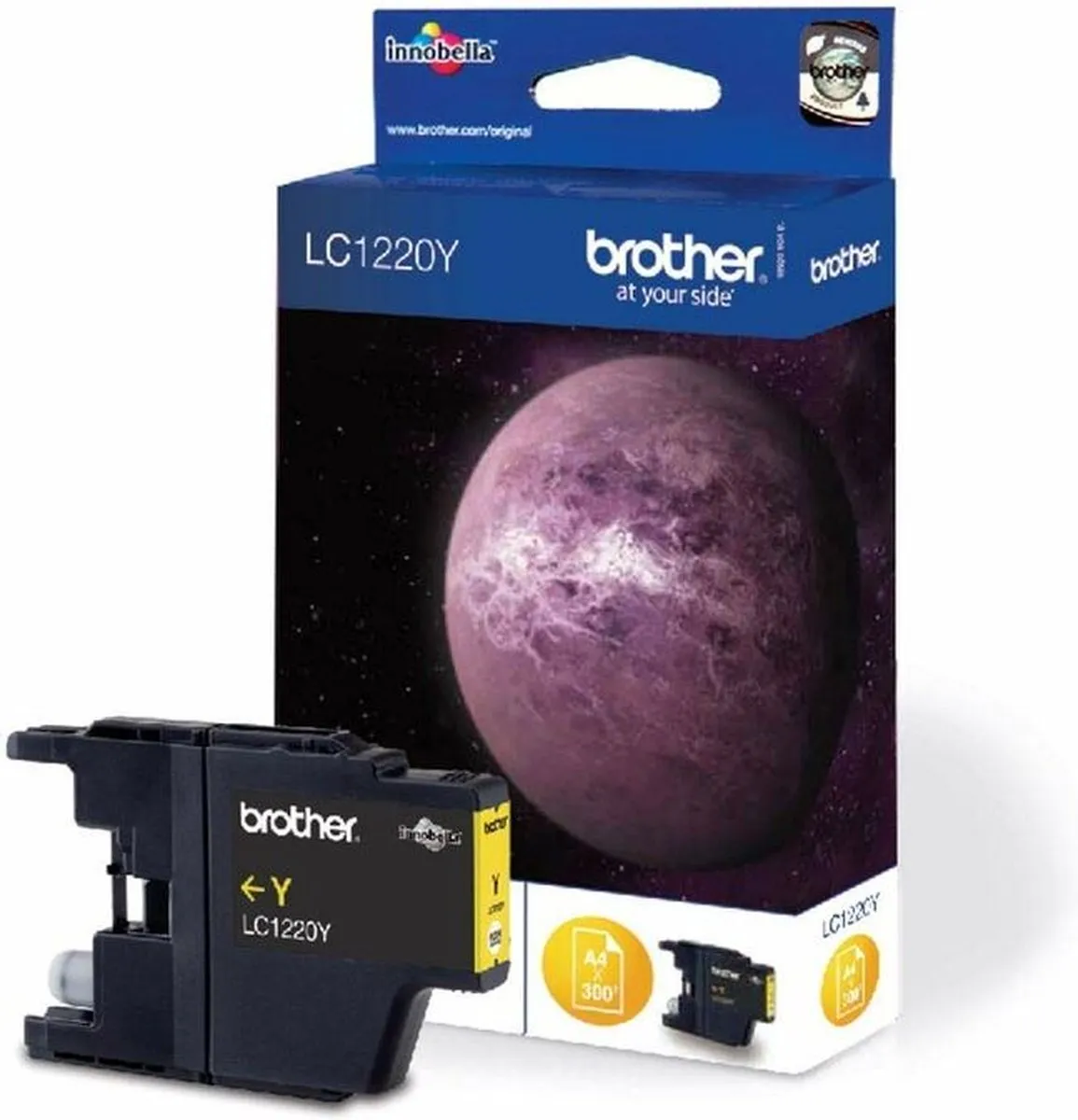 Brother LC1220YBP Inktcartridge Geel - 300 pagina's - afbeelding 4 van 5