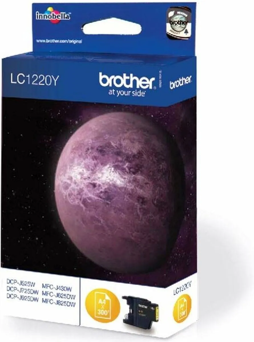 Brother LC1220YBP Inktcartridge Geel - 300 pagina's - afbeelding 2 van 5