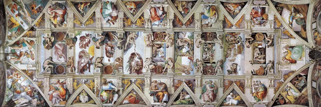 Eurographics Michelangelo Sixtijnse Kapel Legpuzzel 1000 Stuks - Fine Art Panorama - 96x32cm