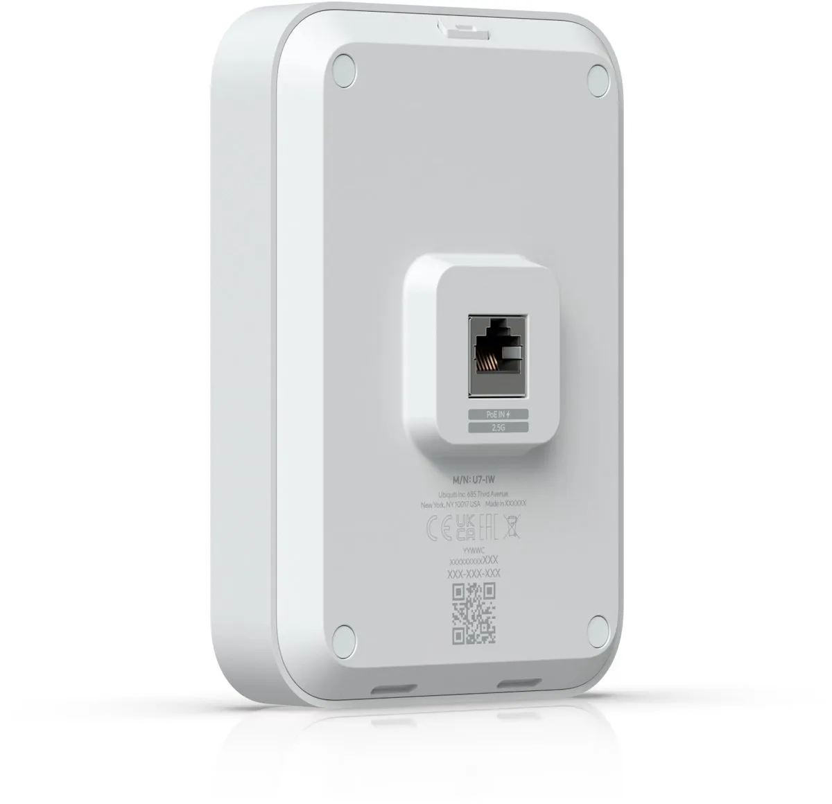 Ubiquiti UniFi U7-IW Accesspoint Wi-Fi 7 - 3x 2.5Gbps Ethernet - PoE Passthrough - Wit