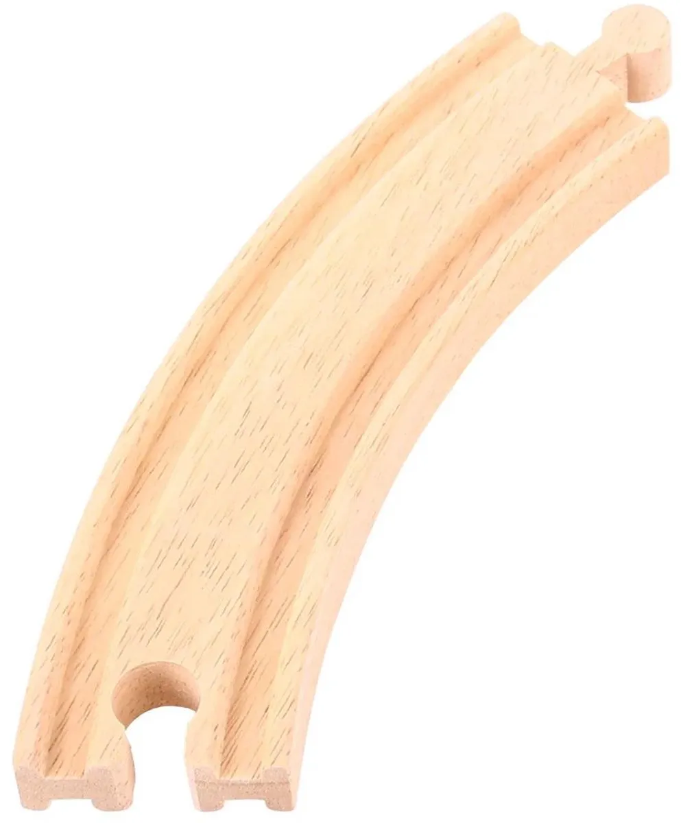 BIGJIGS Houten Rails Lange Bochten 4-delig - Multi