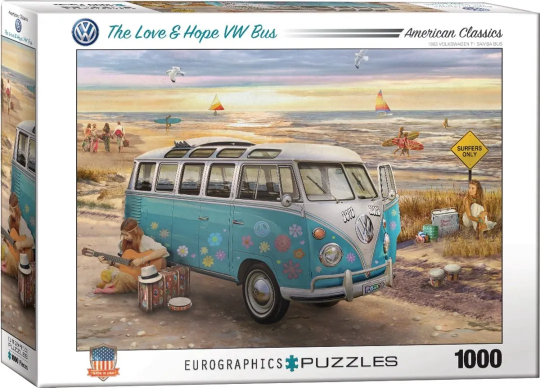 Eurographics Volkswagen Love & Hope VW Bus Legpuzzel 1000 Stuks