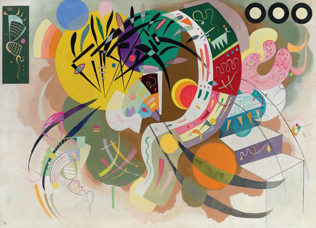 Eurographics Dominante Curve Wassily Kandinsky Legpuzzel 1000 Stuks - 68x48cm