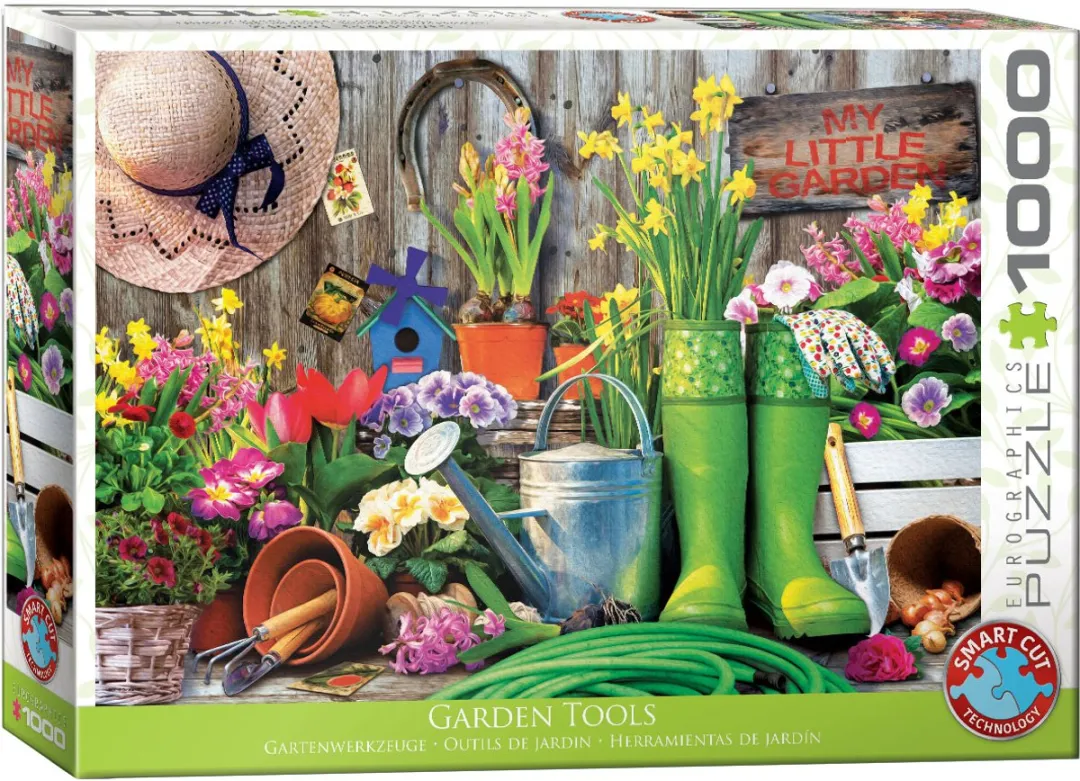 Eurographics Tuingereedschap Legpuzzel 1000 Stuks - 68x48cm - Meerkleurig