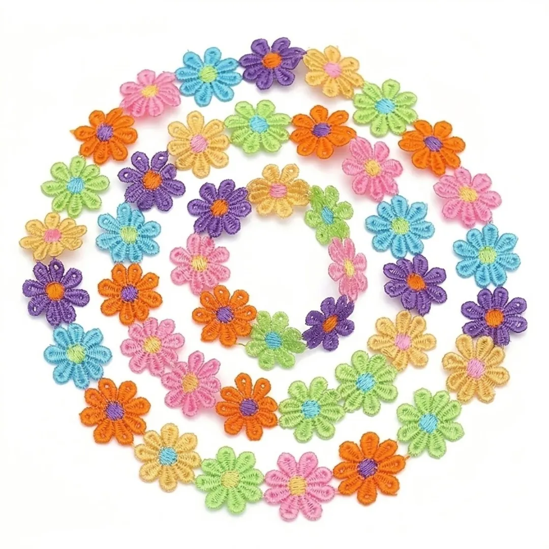 NUVEX Bloemenlint 2,5cm Multicolor