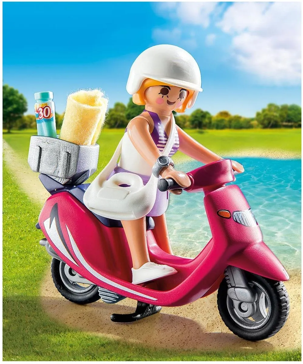 Playmobil Zomers Meisje Scooter 9084