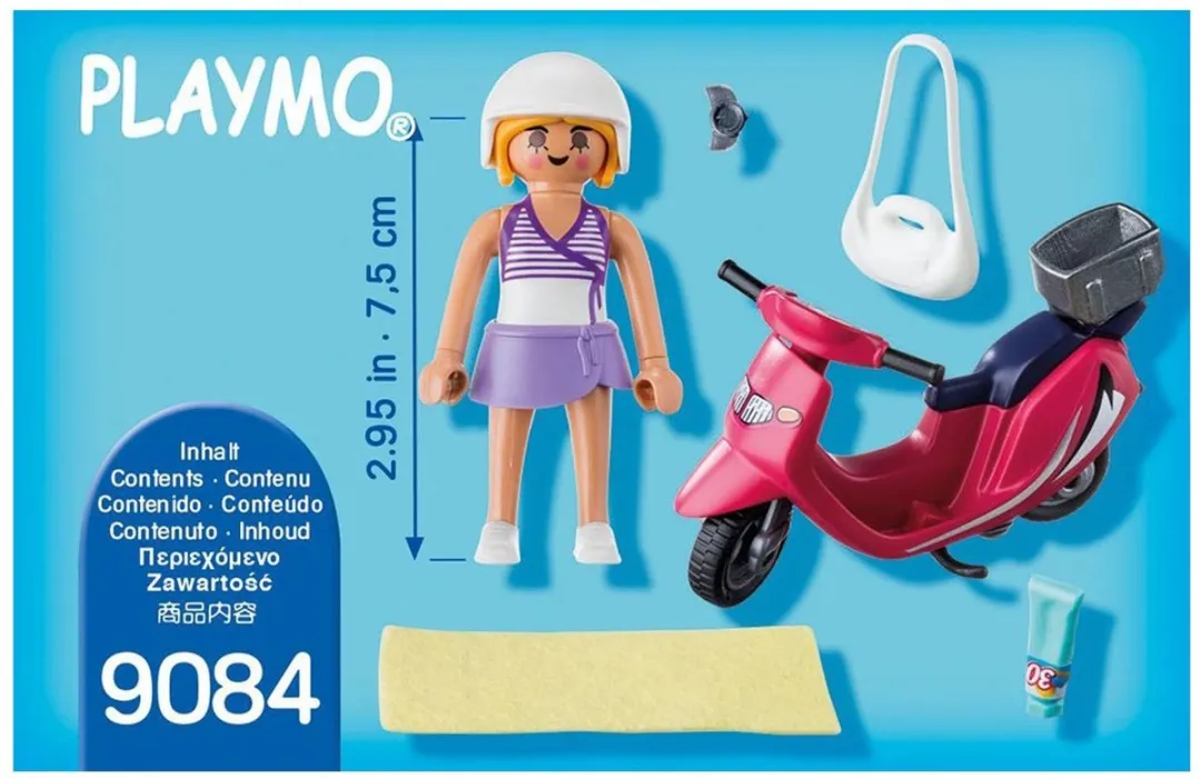 Playmobil Zomers Meisje Scooter 9084 - Multicolor