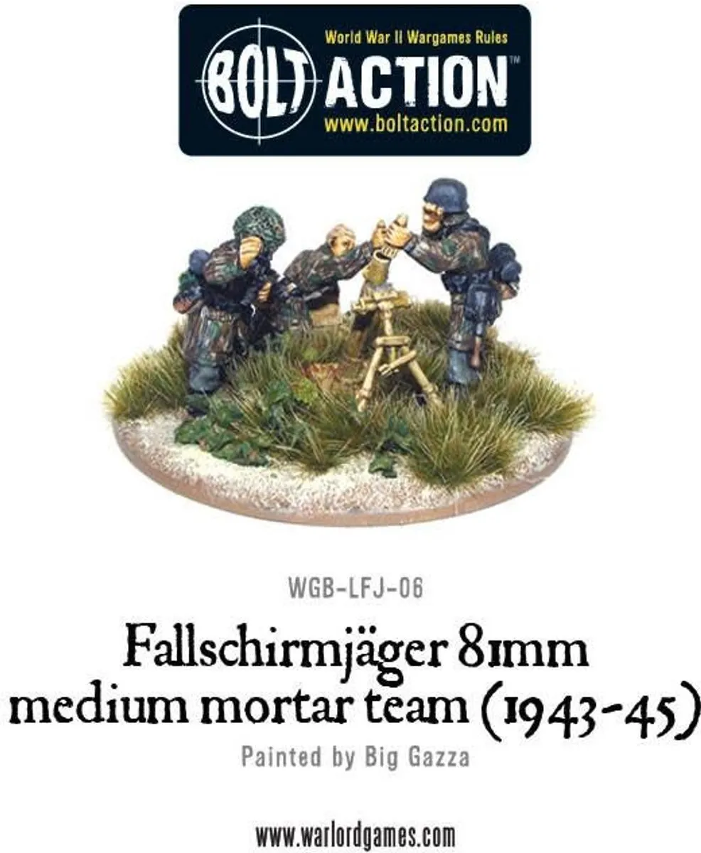 Warlord Games Fallschirmjäger 81mm Mortierteam 1943-45