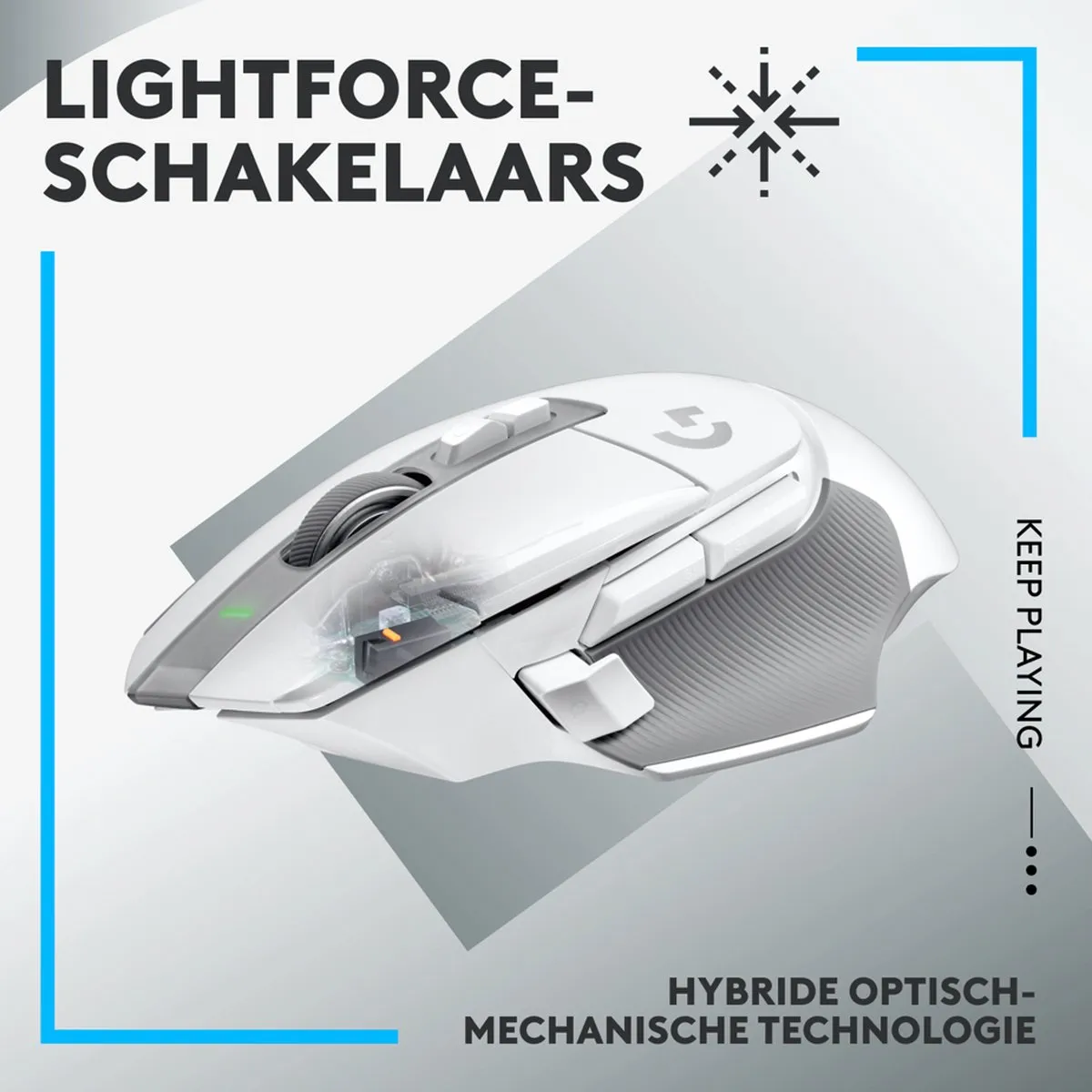 Logitech G502 X Lightspeed - Draadloze Gaming Muis - Rechtshandig - Optisch - Wit