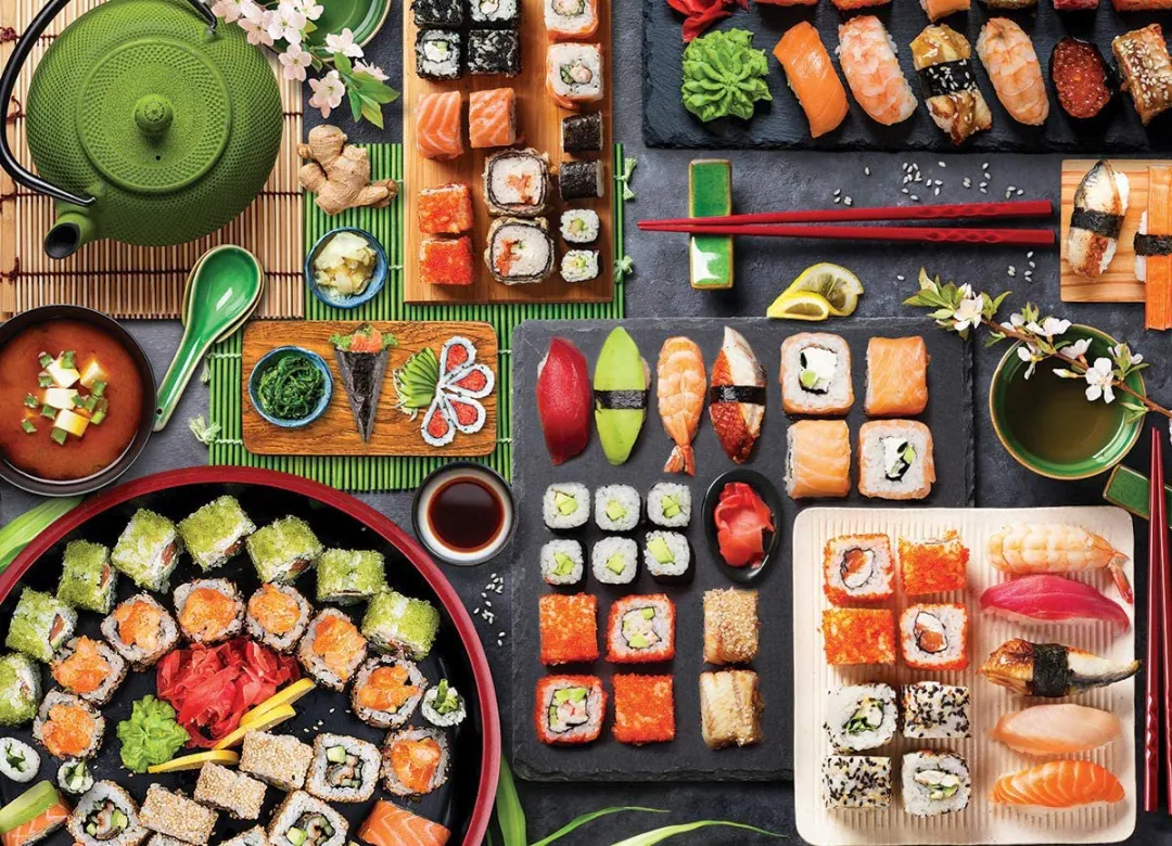 Eurographics Sushi-tafel Legpuzzel 1000 Stuks - Meerkleurig